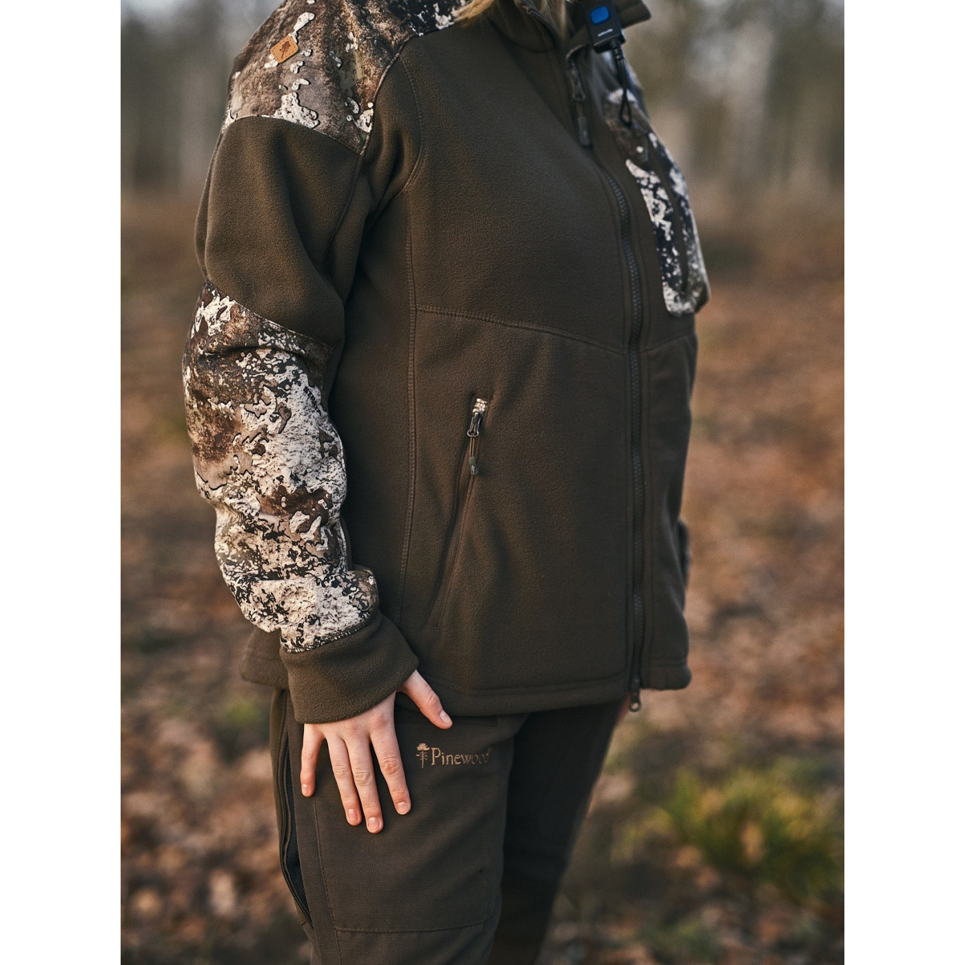 Kurtka polarowa damska PINEWOOD SMALAND HUNTERS CAMOU