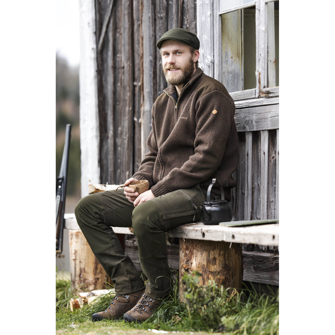 Sweter męski PINEWOOD® HURRICANE FULL ZIP 5479 (235)