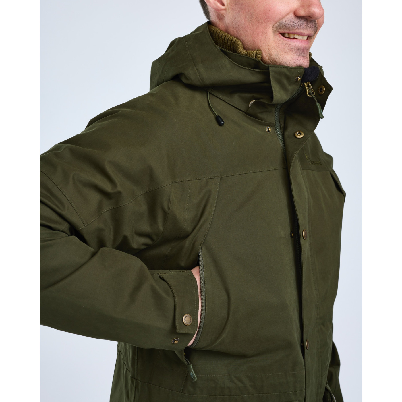 Kurtka Męska myśliwska z membraną PINEWOOD® Nydala Insulation Wool Parka 5813