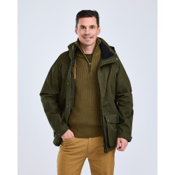 Kurtka Męska myśliwska z membraną PINEWOOD® Nydala Insulation Wool Parka 5813