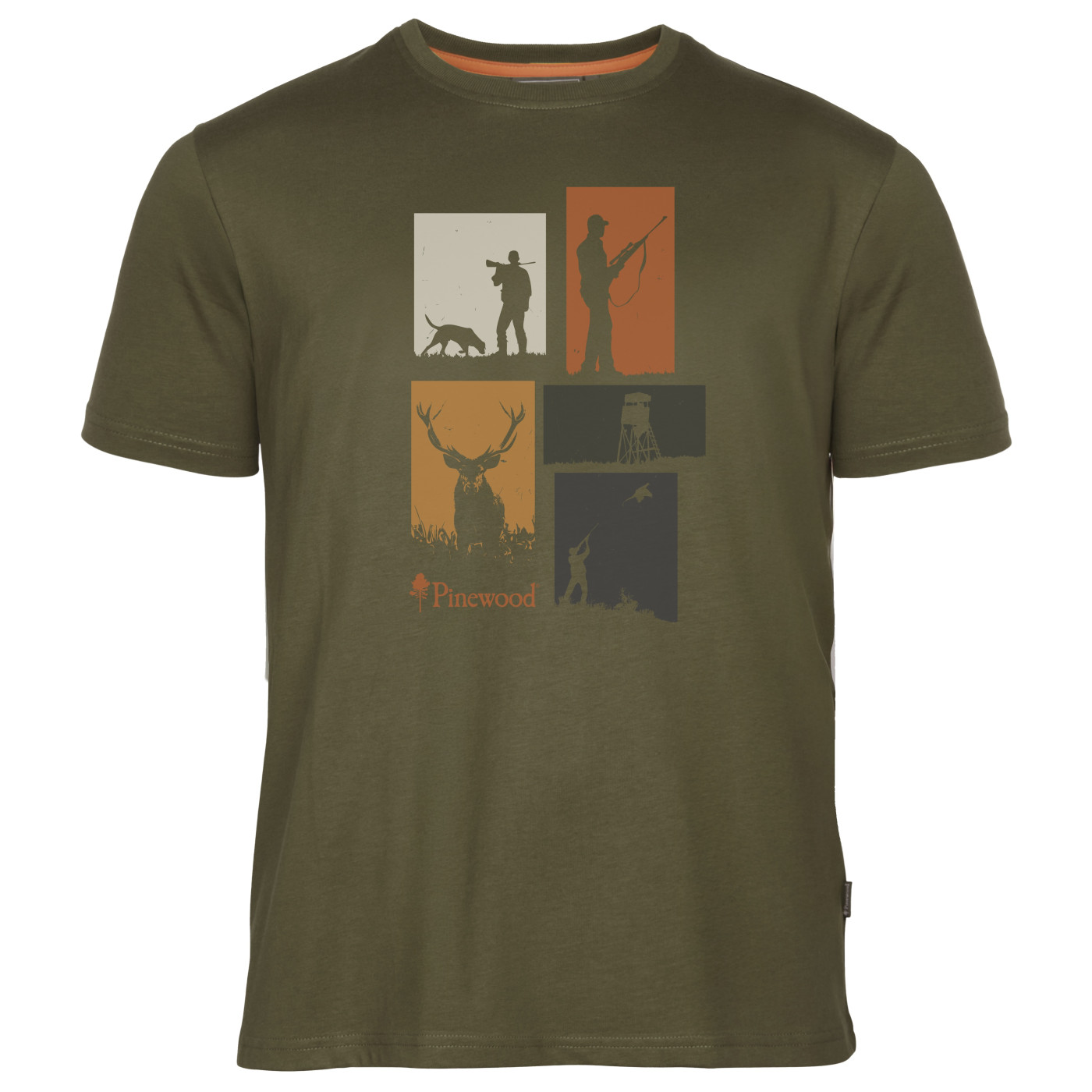 T-Shirt Hunting 5476 Olive Mel-3XL