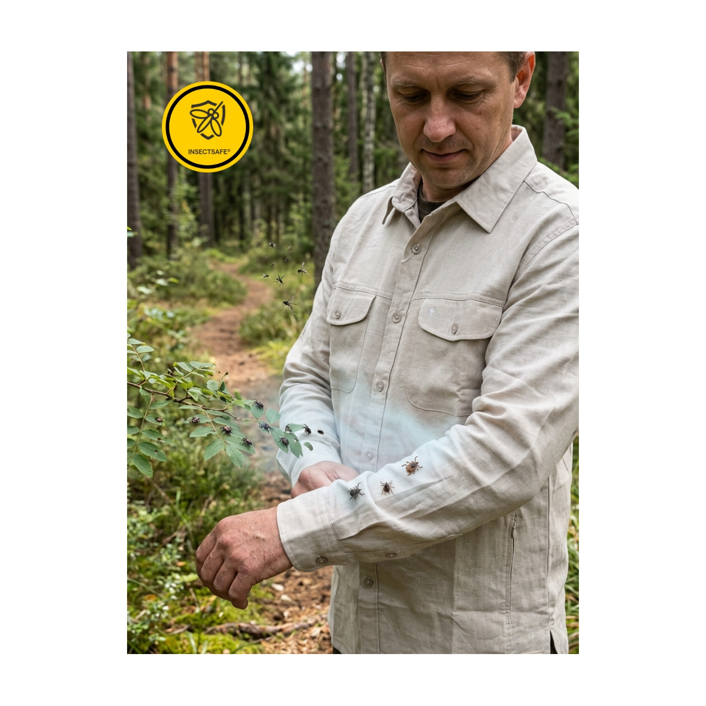 Koszula męska PINEWOOD® VÄRNAMO INSECTSAFE  5349 (616)