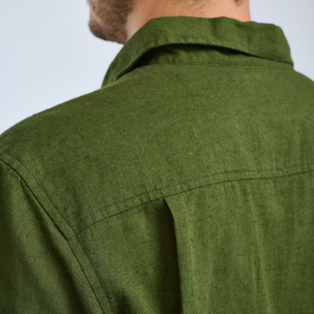 Koszula Varnamo InsectSa Hemp S/S 5373 Pine Green - L