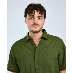 Koszula Varnamo InsectSa Hemp S/S 5373 Pine Green - L