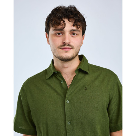 Koszula Varnamo InsectSa Hemp S/S 5373 Pine Green - L