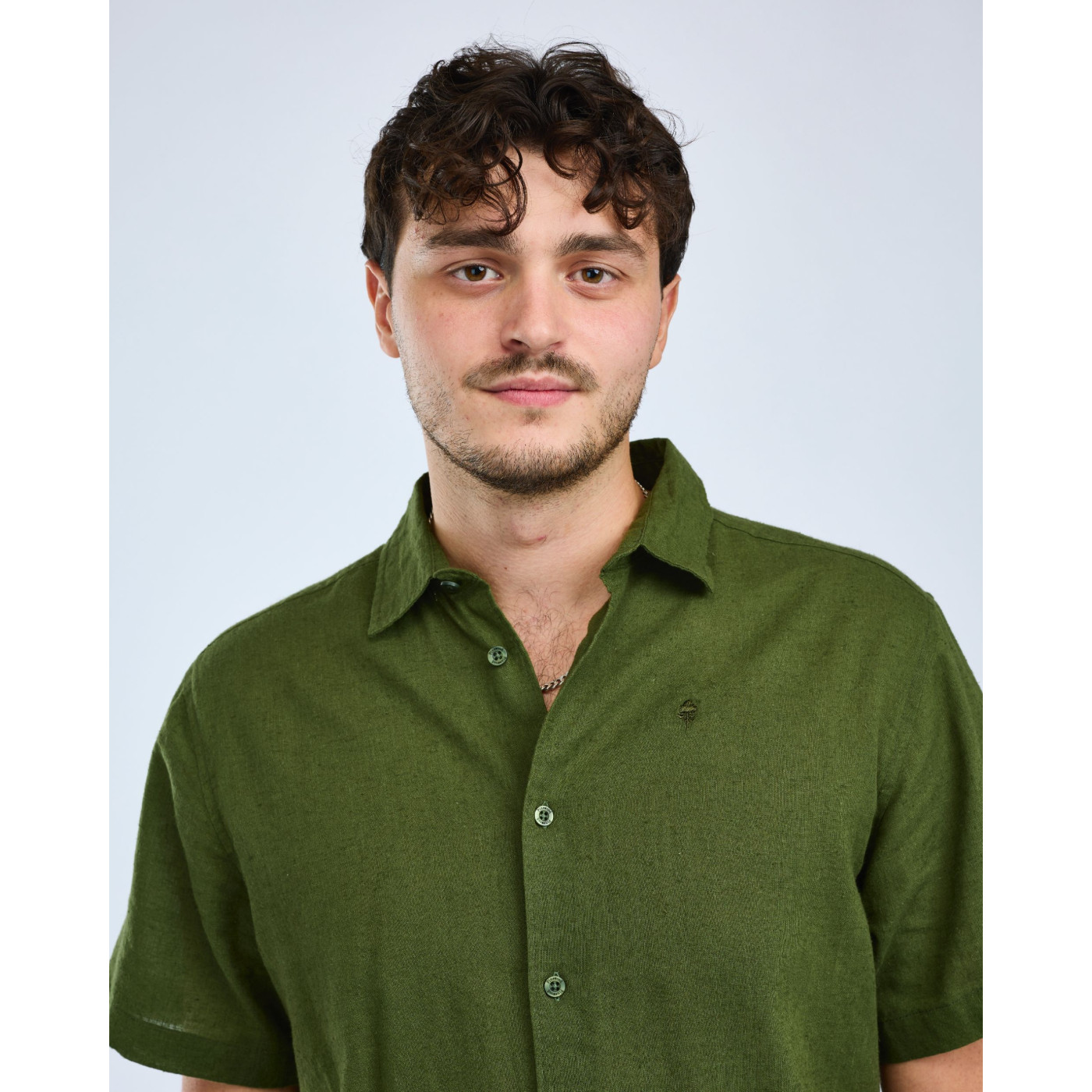 Koszula Varnamo InsectSa Hemp S/S 5373 Pine Green - L