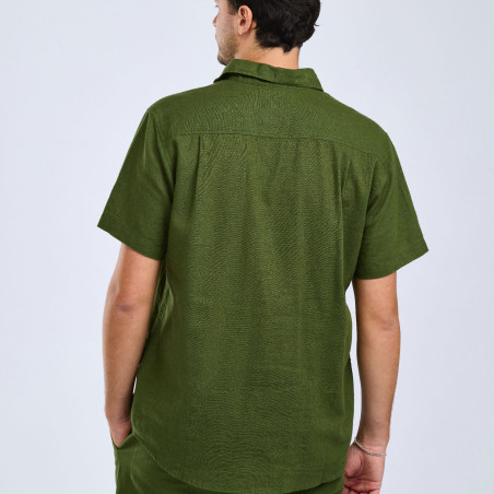 Koszula Varnamo InsectSa Hemp S/S 5373 Pine Green - L