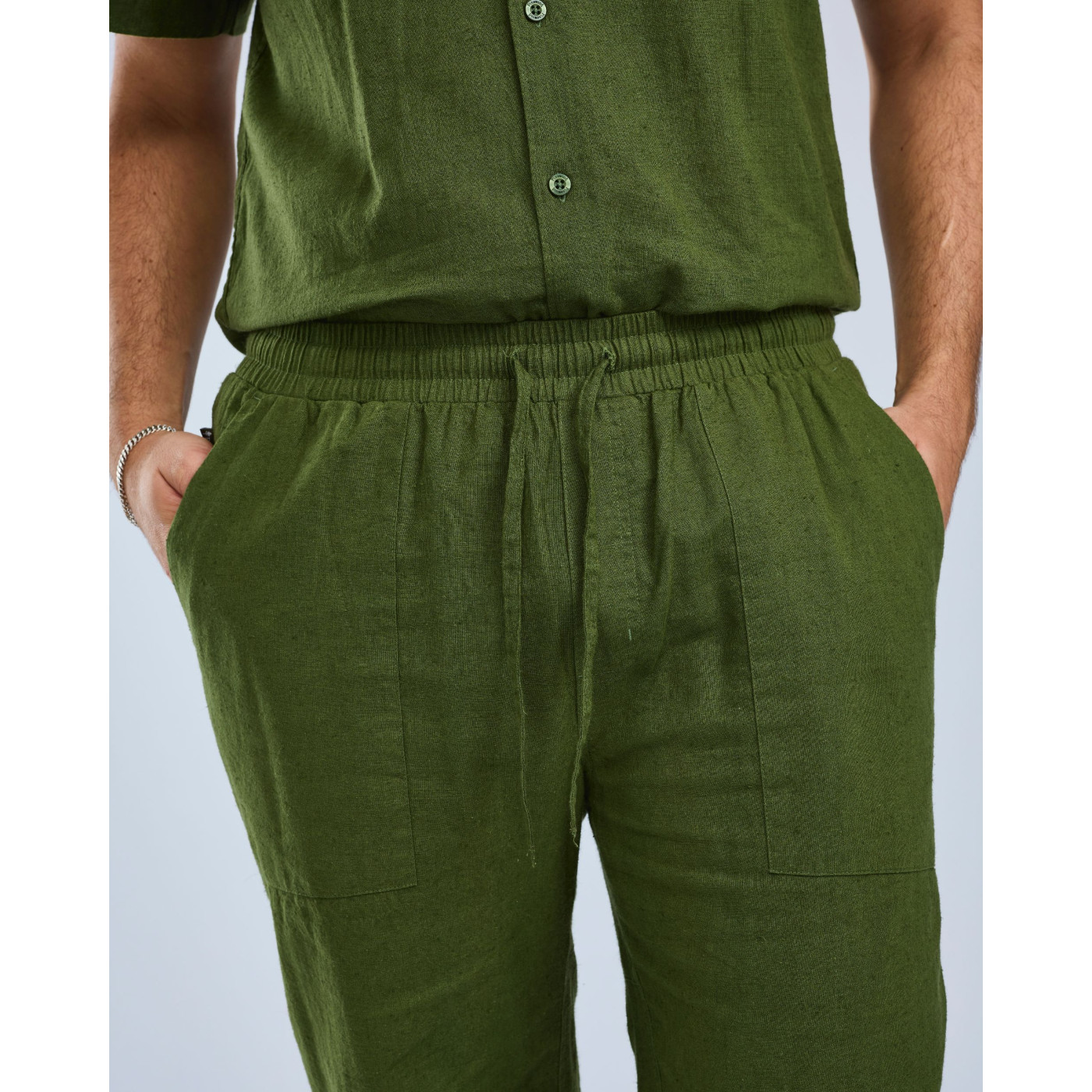 Spodnie Varnamo InsectSa Hemp 5374 Pine Green- L