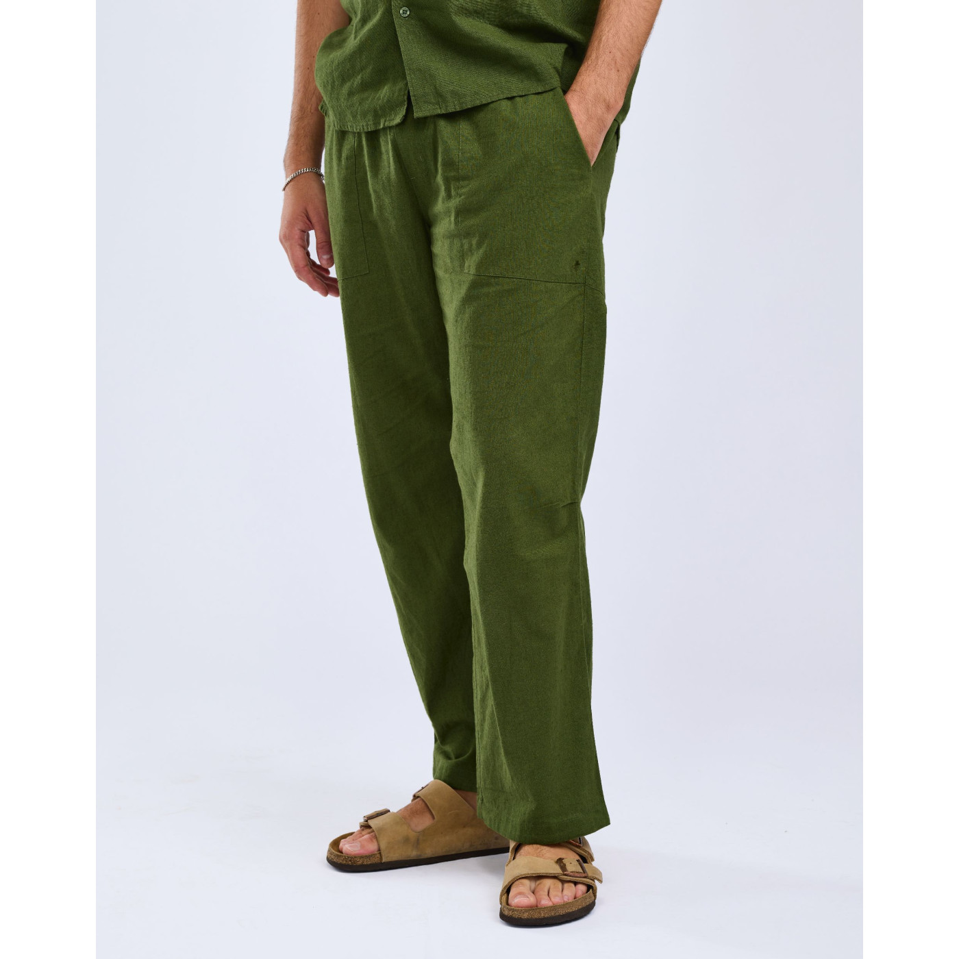 Spodnie Varnamo InsectSa Hemp 5374 Pine Green- L