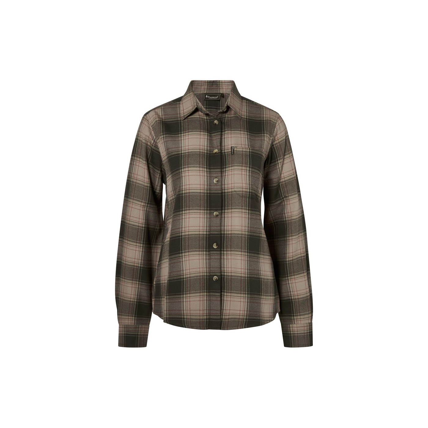 Koszula damska flanelowa Finnveden Forest 3370-Olive/D.Green-M