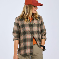 Koszula damska flanelowa Finnveden Forest 3370-Olive/D.Green-M