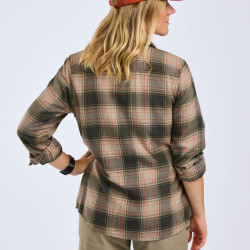 Koszula damska flanelowa Finnveden Forest 3370-Olive/D.Green-M