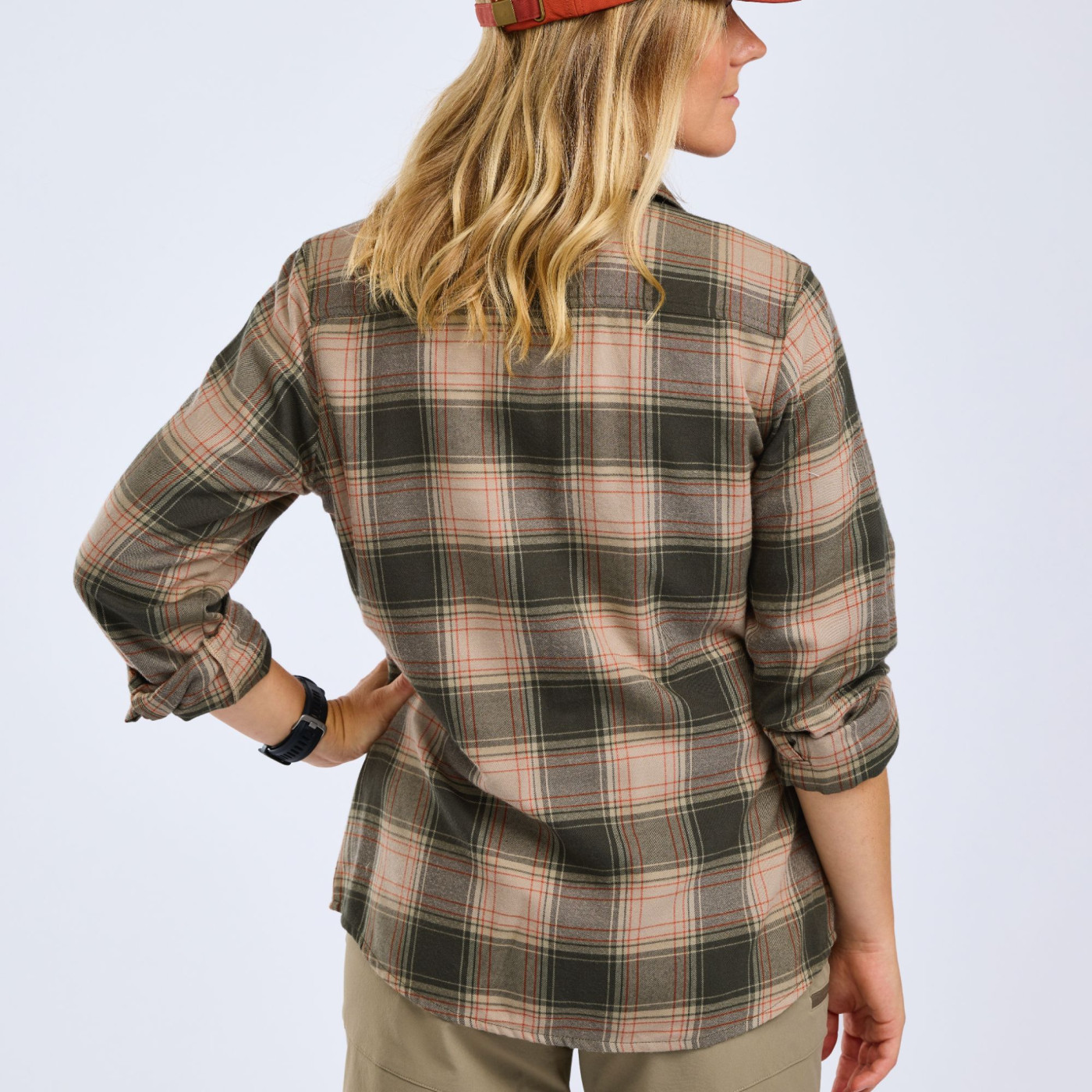 Koszula damska flanelowa Finnveden Forest 3370-Olive/D.Green-M