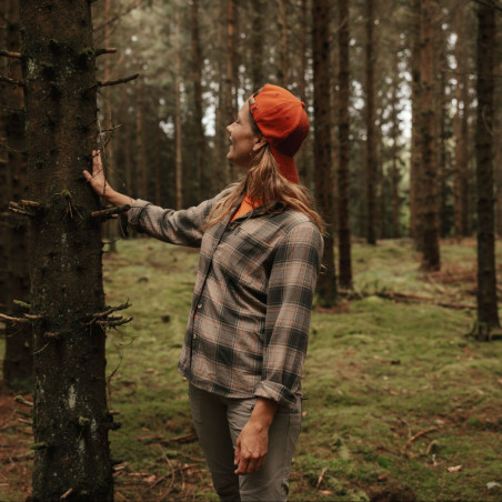 Koszula damska flanelowa Finnveden Forest 3370-Olive/D.Green-M