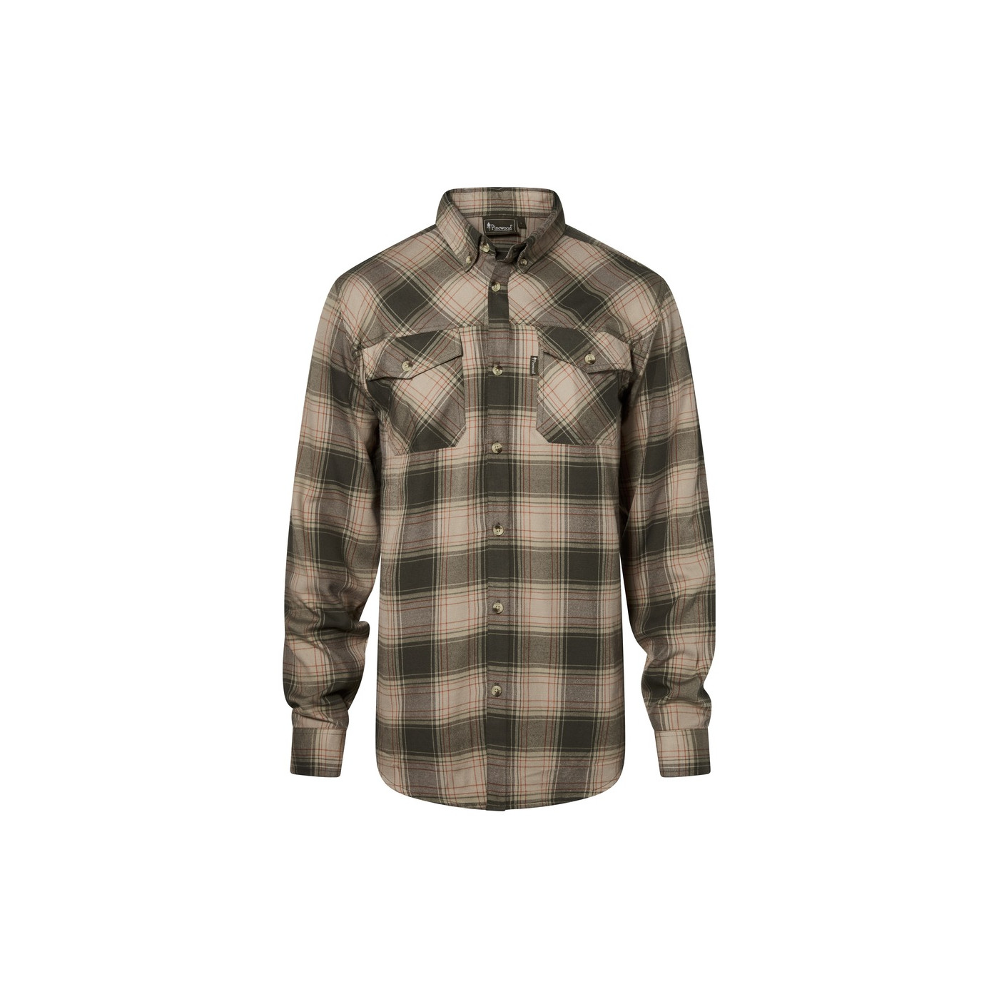 Koszula flanelowa Finnveden Forest 5370-Olive/D.Green-L