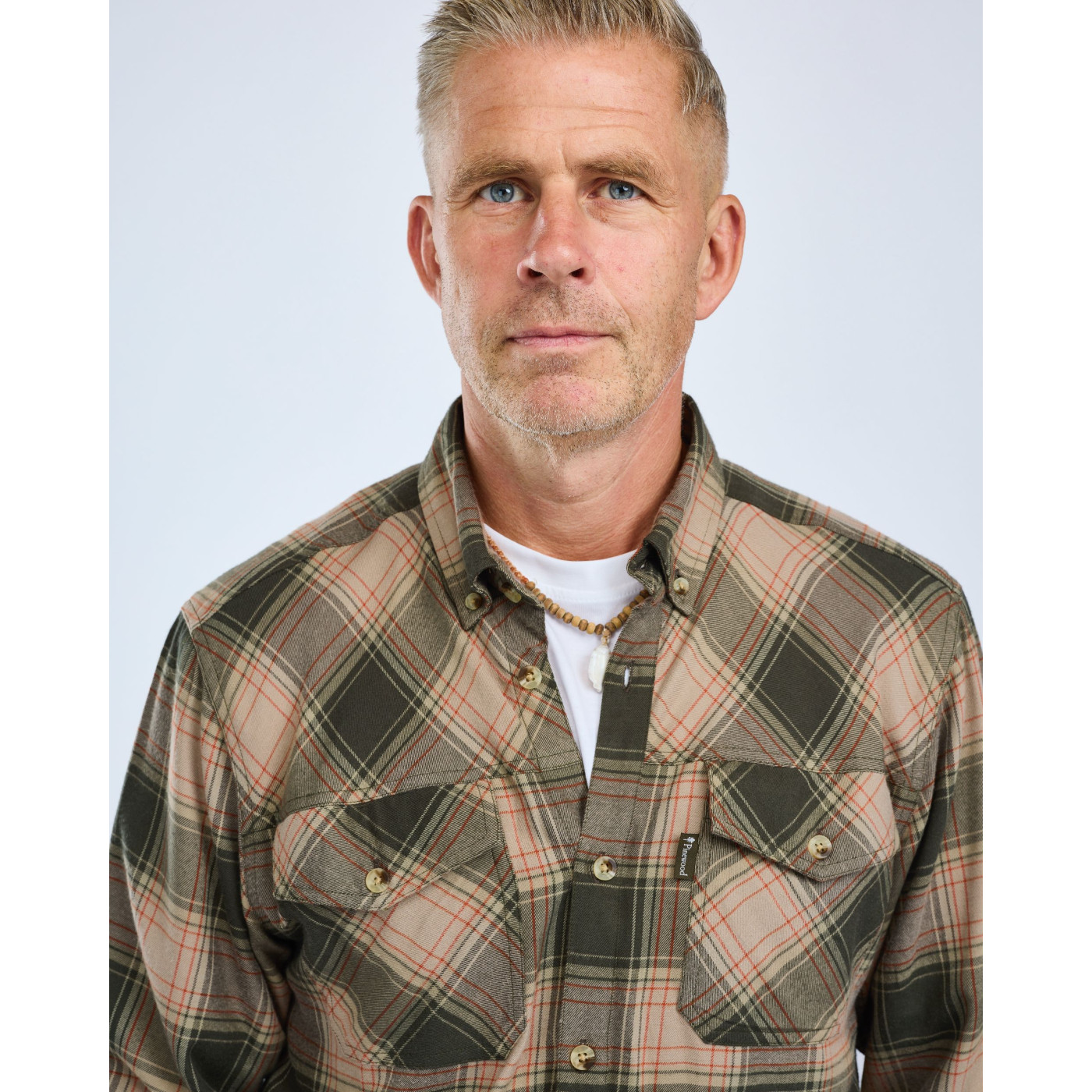 Koszula flanelowa Finnveden Forest 5370-Olive/D.Green-L