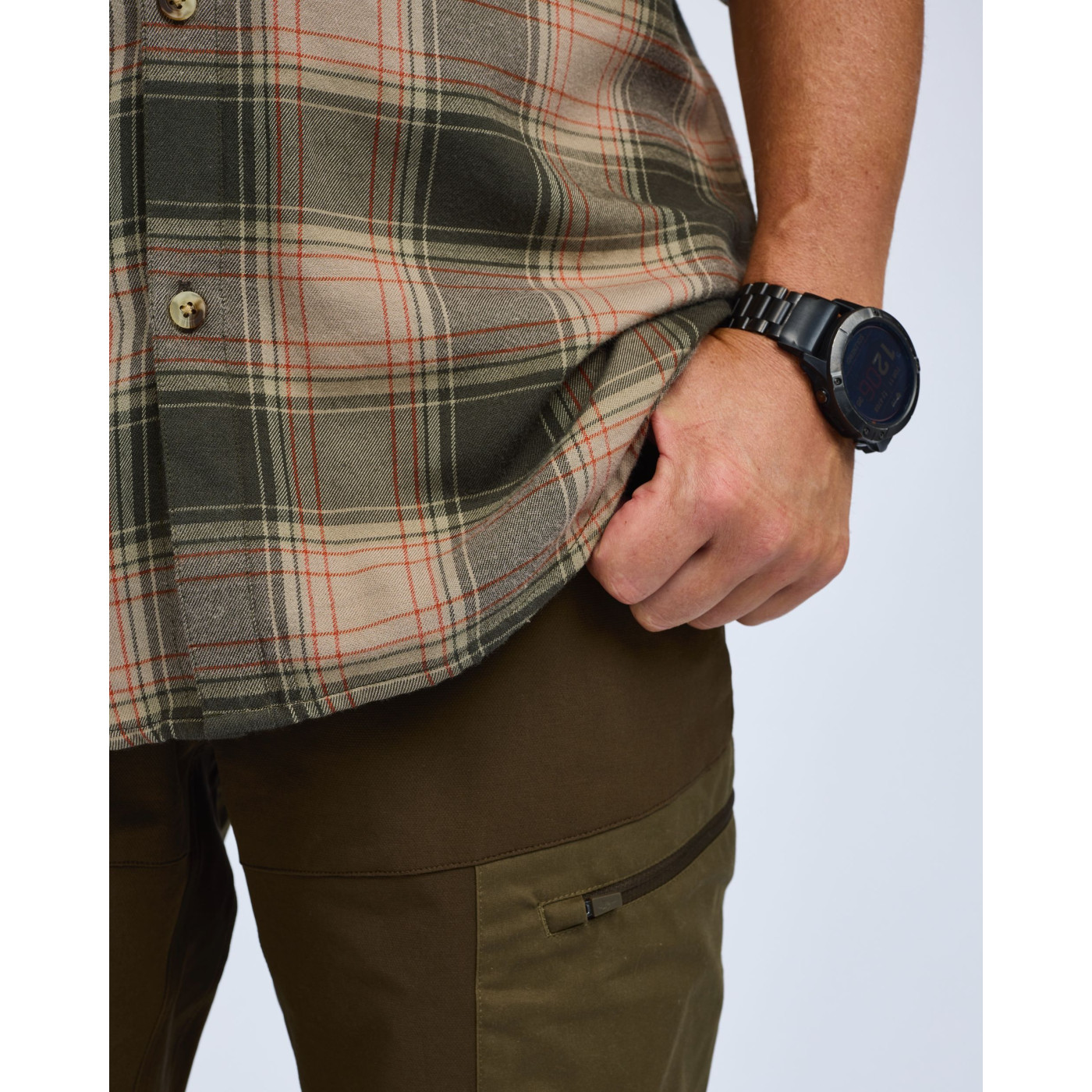 Koszula flanelowa Finnveden Forest 5370-Olive/D.Green-L