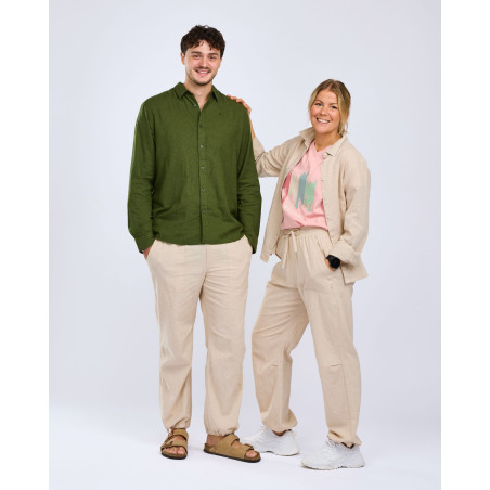 Koszula Varnamo InsectSa Hemp L/S 5372 Linen Beige - L