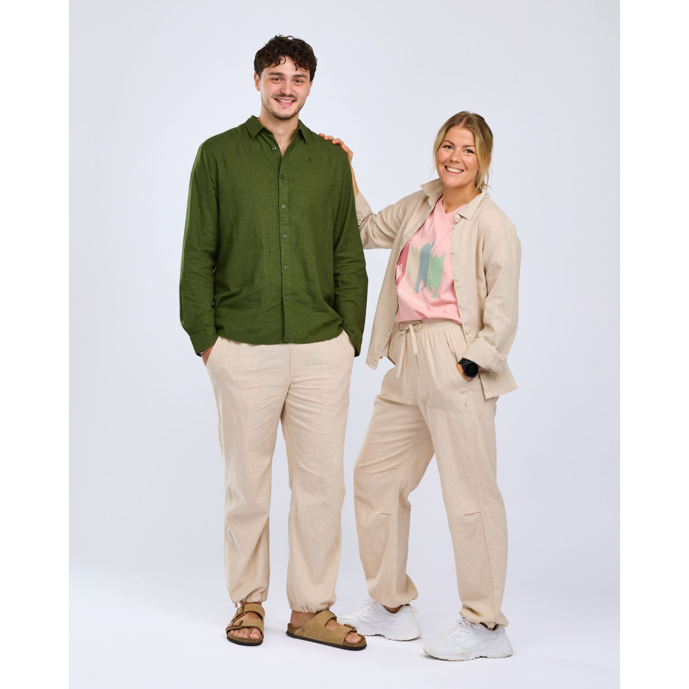 Koszula Varnamo InsectSa Hemp L/S 5372 Linen Beige - L