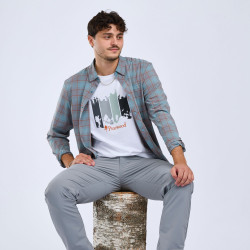 Koszula Outdoor L/S - 5222 Aqua Grey - L