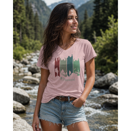 T-Shirt damski Finnveden Recycled Outdoor 3449-D.Pink Mel Adventure-M