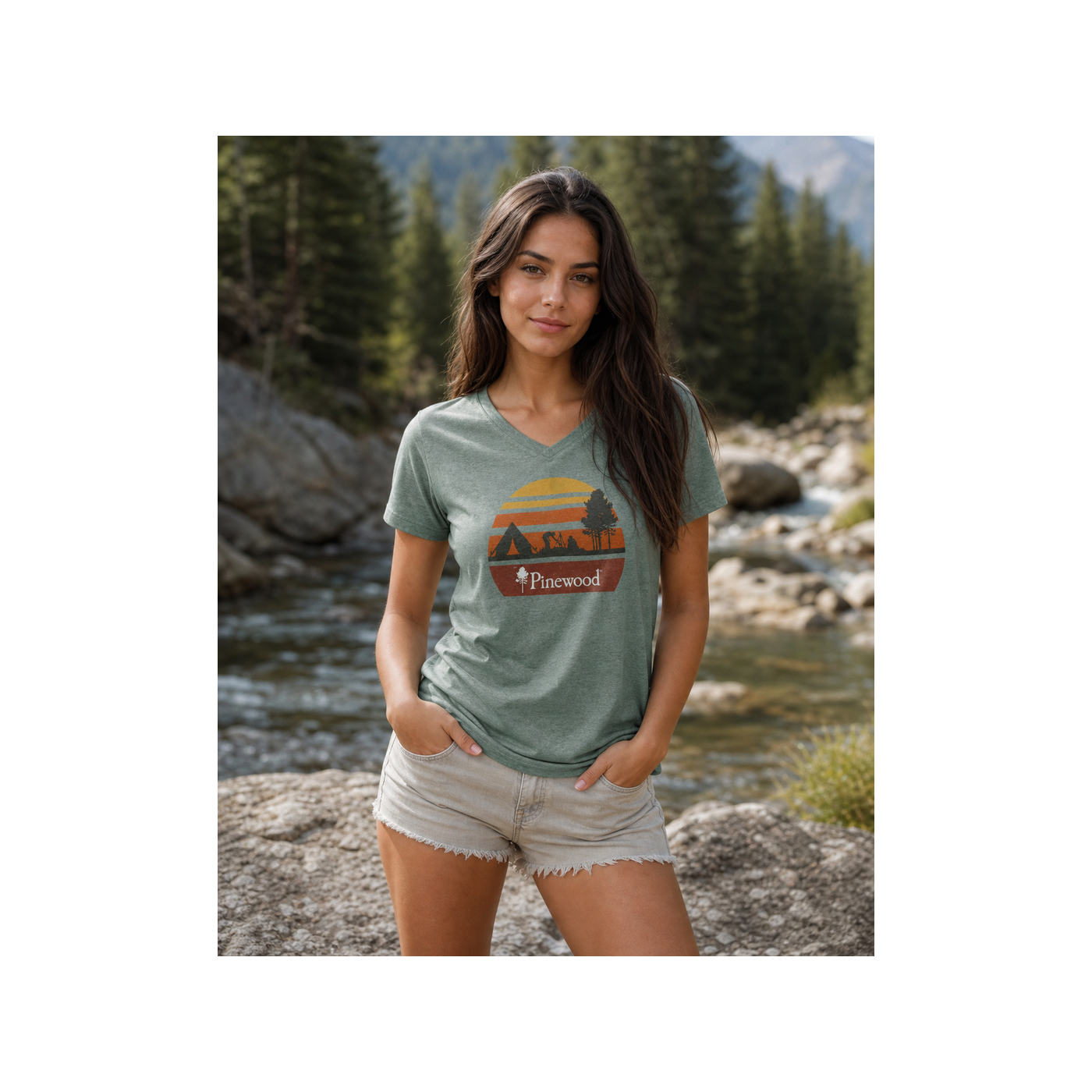 T-Shirt damski Finnveden Recycled Outdoor 3449-D.Pink Mel Adventure-M