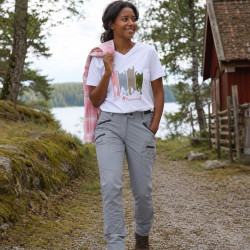 Koszula damska Abisko Trekking InsectSafe 3222  L.Pink/White - M